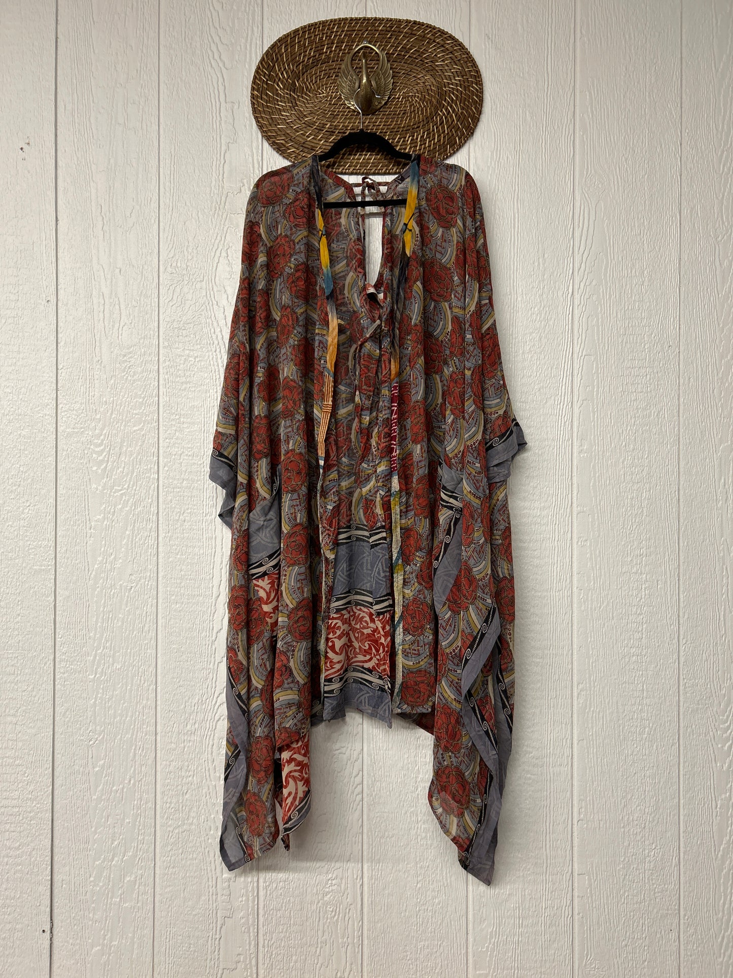 Crepe Sari Orchid Kimono 0626 149
