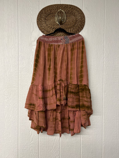 Crepe Sari Dahlia Skirt 1026 227