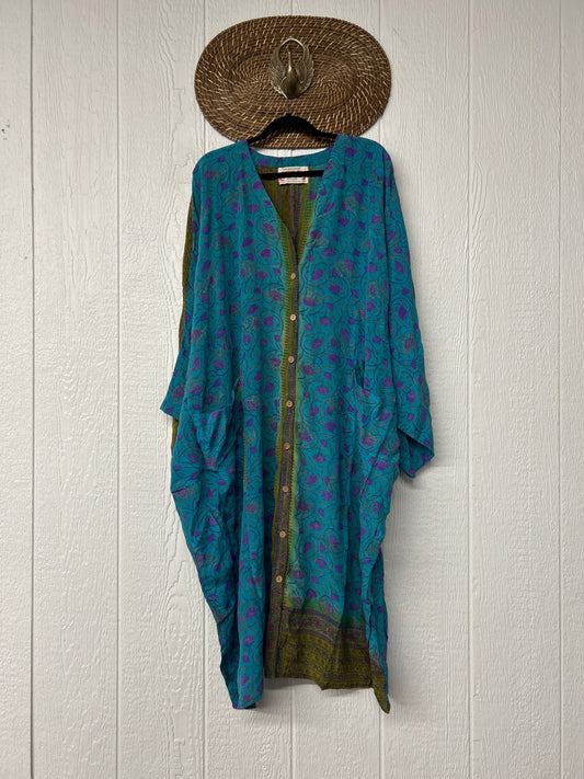Crepe Sari Gaia Duster Dress 0826 042