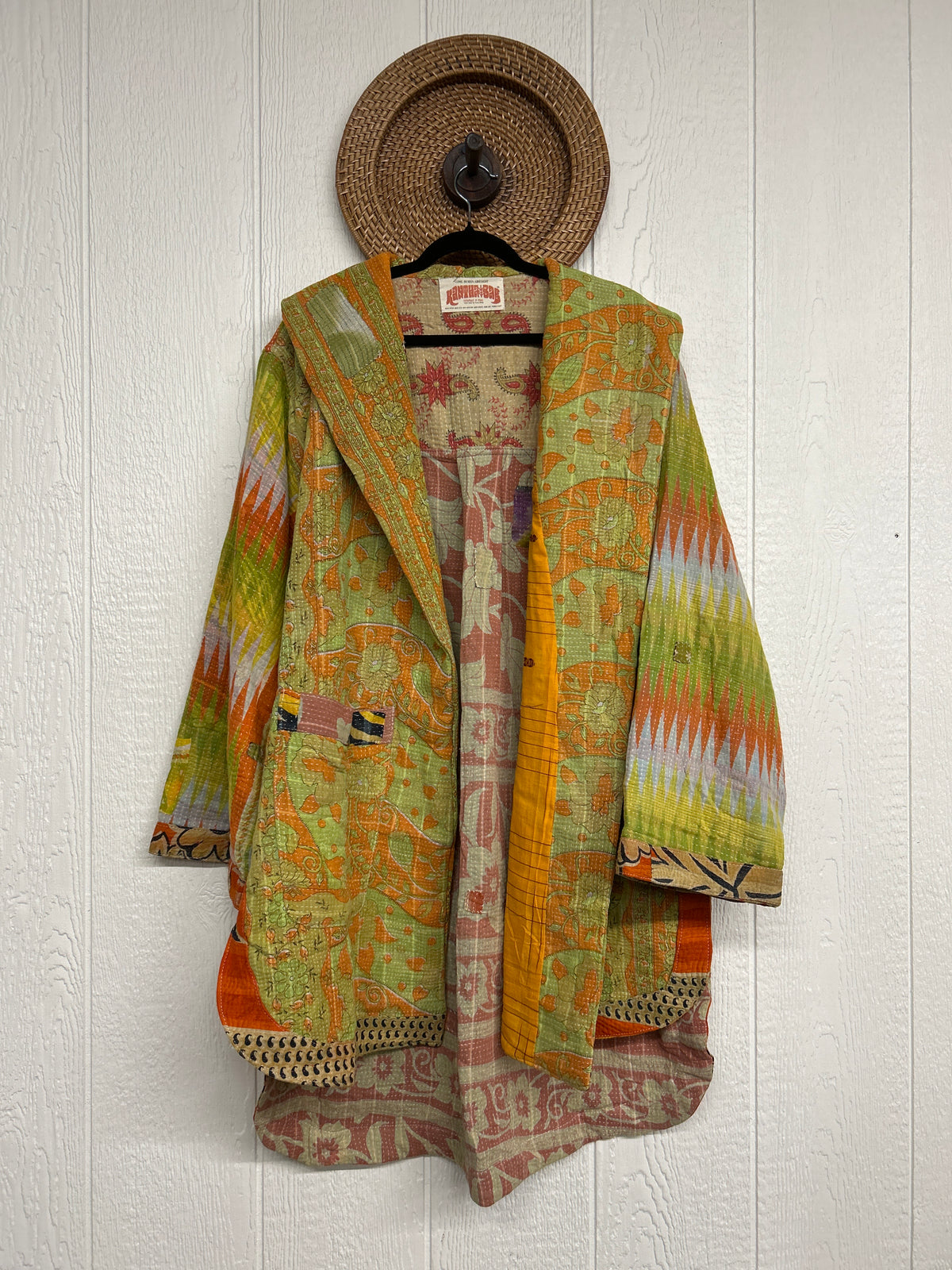 Fine Kantha Drifter Coat 1026 055
