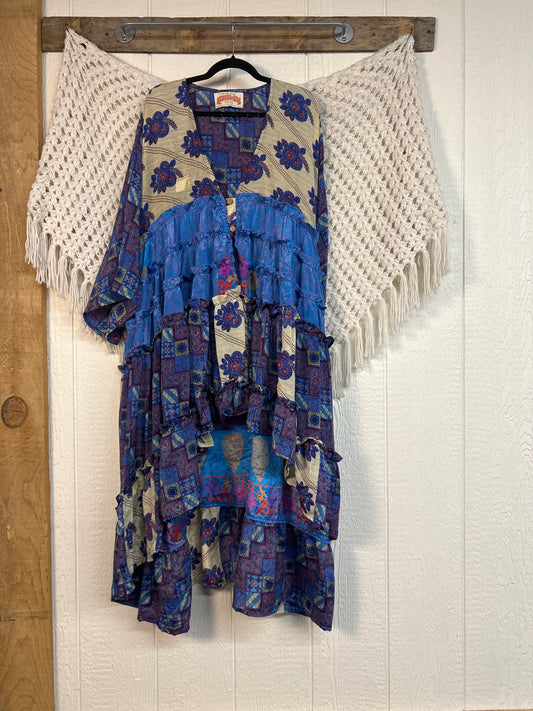 Rasgulla Sari Rhiannon Kimono 0826 059