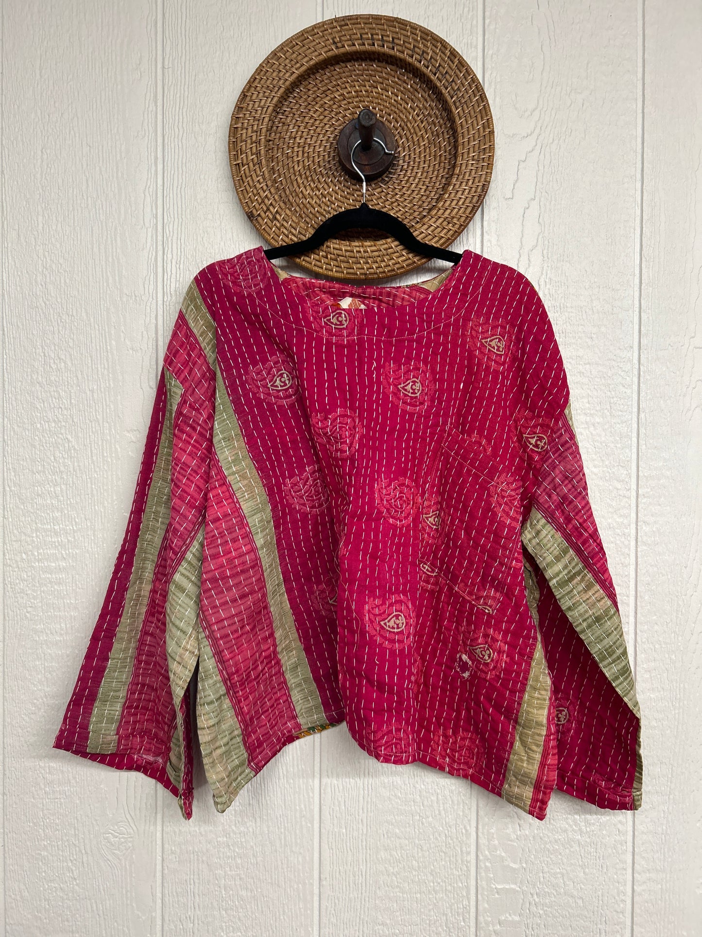 Pareo Kantha Wanderer Pocket Crop Top 0226 082