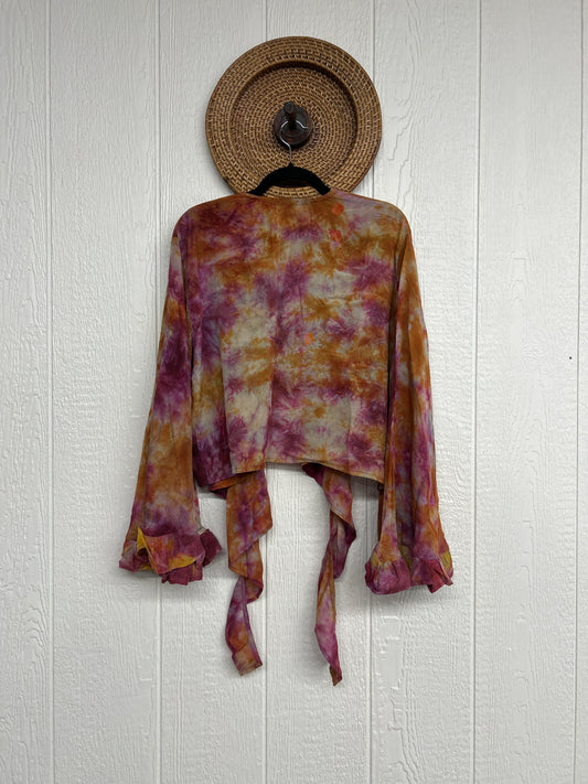 Crepe Sari Zeppelin Crop Shrug 0426 200