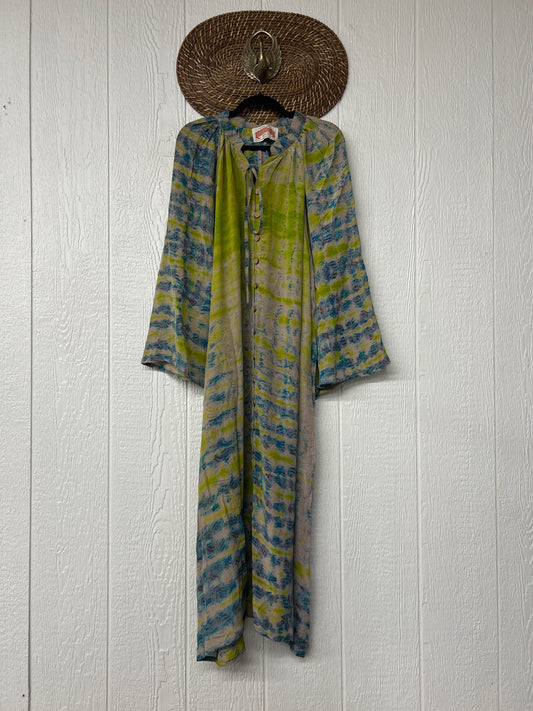 Crepe Sari Woodstock Duster Dress 0226 112
