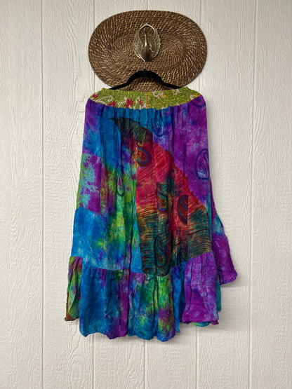 Crepe Sari Dahlia Skirt 1026 069