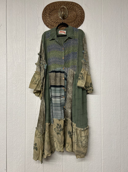 Crepe Sari Rhiannon Duster Dress 0226 039