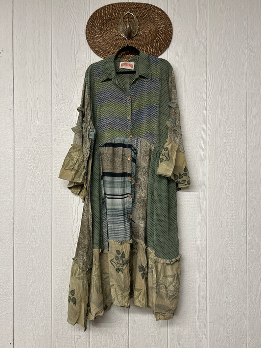 Crepe Sari Rhiannon Duster Dress 0226 039