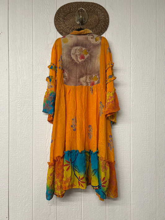 Crepe Sari Rhiannon Duster Dress 0226 076