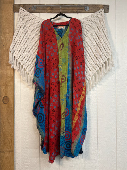 Crepe Sari Bowie Muu Dress 0826 008