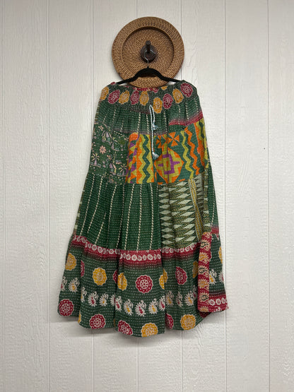 Pareo Kantha Lotus Maxi Skirt 0826 055