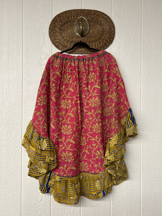 Pareo Kantha Wild Rose Skirt 0426 090