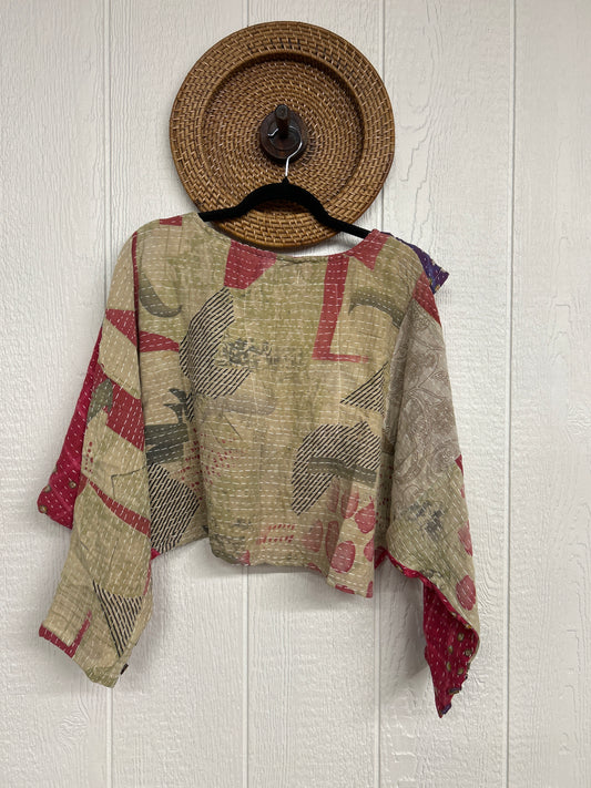 Pareo Kantha In Bloom Cropped Pullover 0326 007