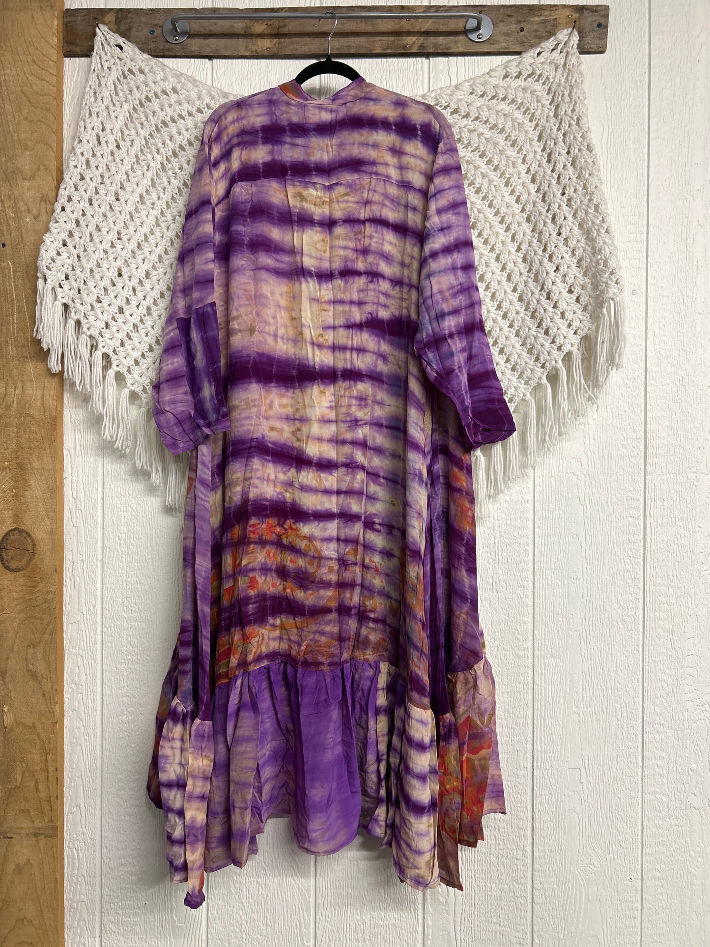 Crepe Sari Dahlia Duster Dress 0326 085