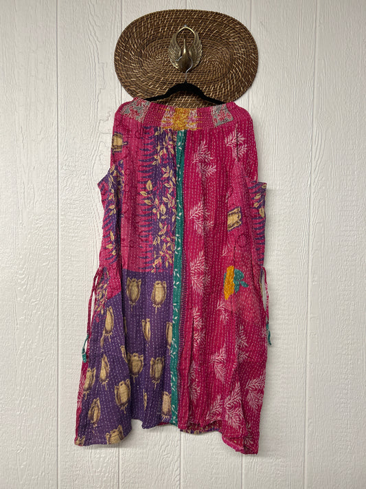 Pareo Kantha Butterfly Cargo Skirt 0426 013