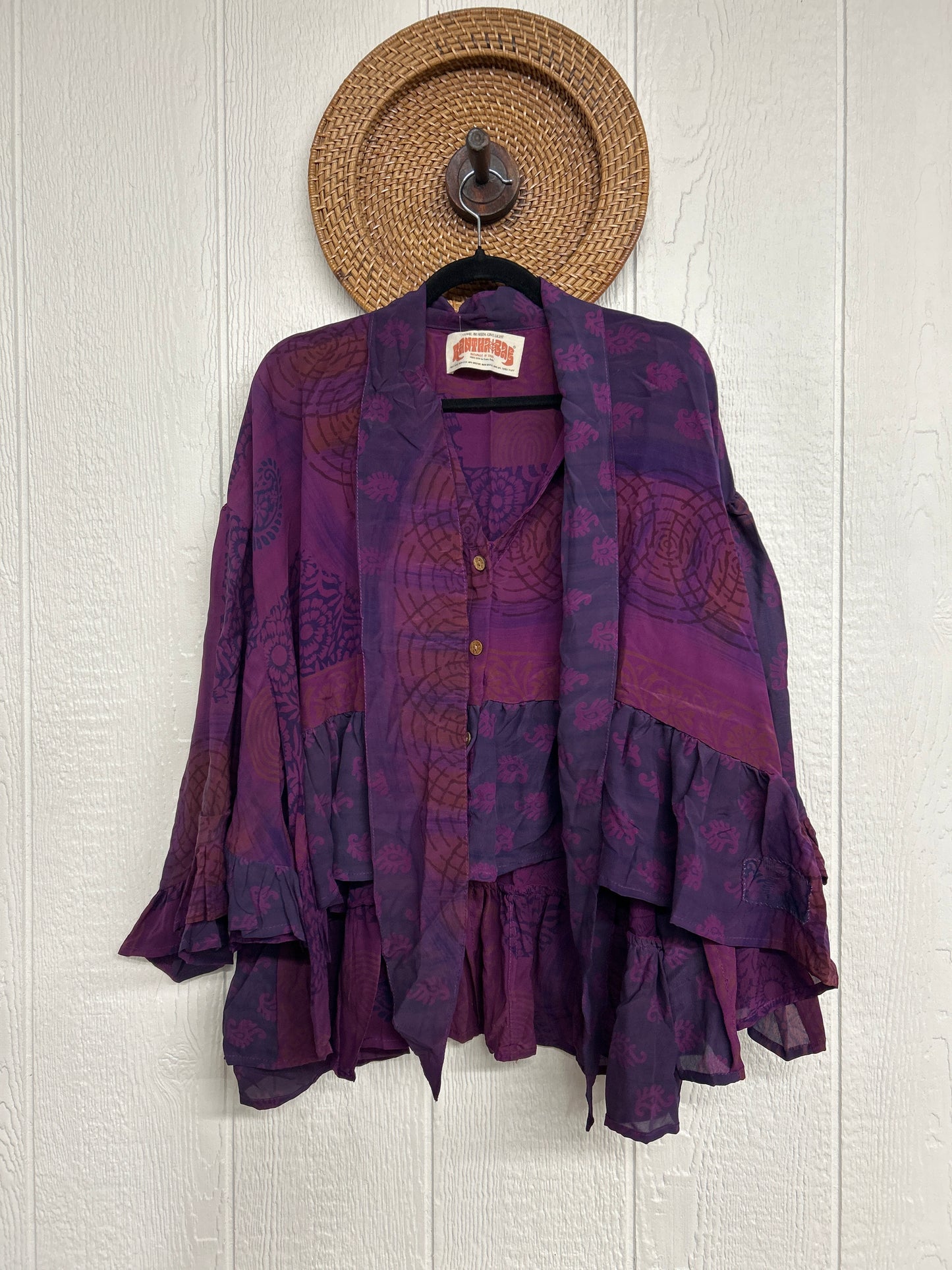 Crepe Sari Wild Rose Top 1225 073