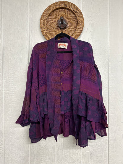 Crepe Sari Wild Rose Top 1225 073