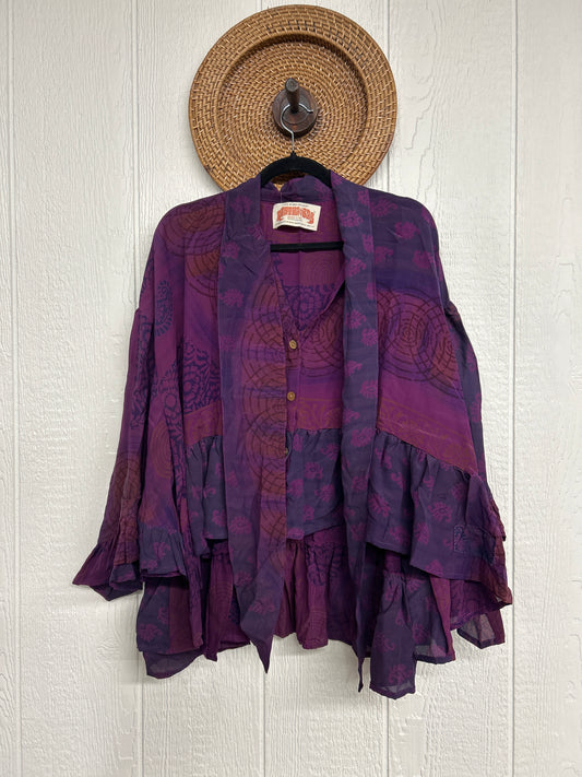 Crepe Sari Wild Rose Top 1225 073