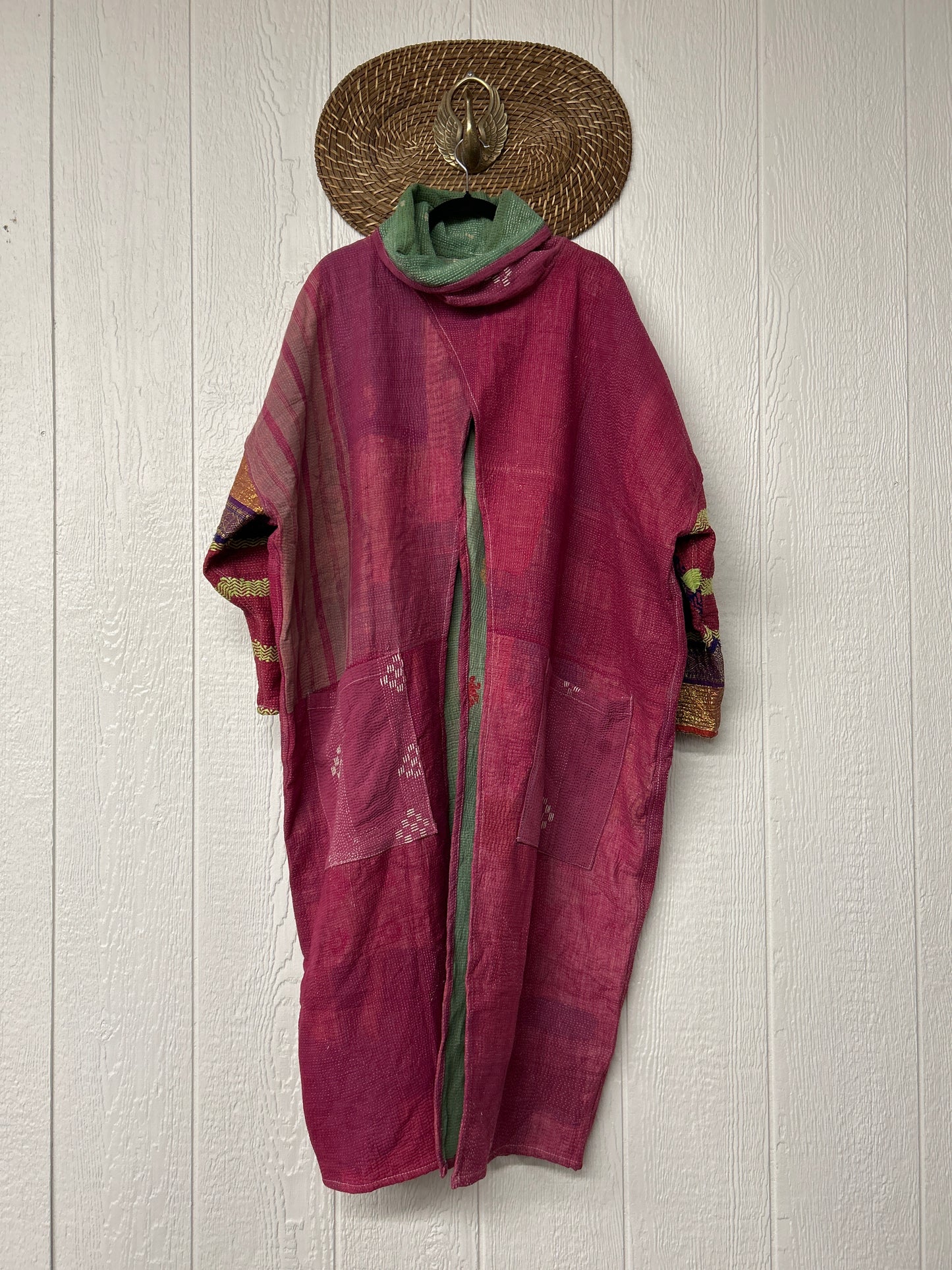 Fine Kantha Cowl Split Pullover 1225 070