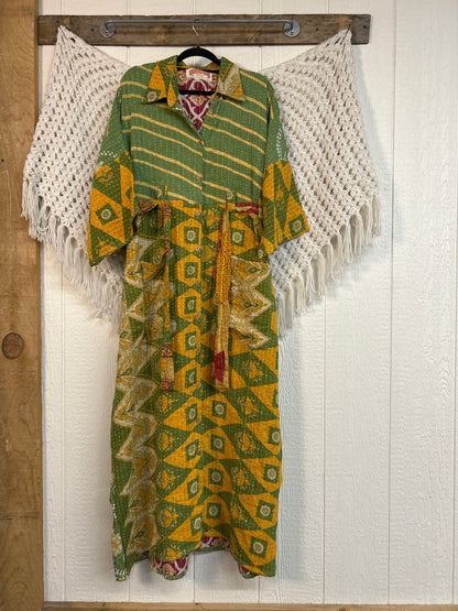 Pareo Kantha Gravity Duster Dress 0226 186