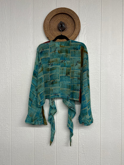 Crepe Sari Zeppelin Crop Shrug 0426 085
