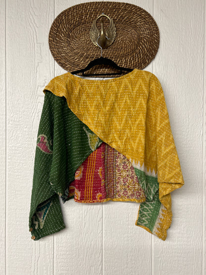 Pareo Kantha In Bloom Cropped Pullover 0326 194