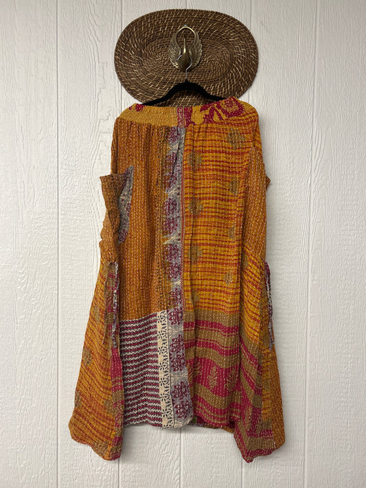 Pareo Kantha Butterfly Cargo Skirt 0426 072