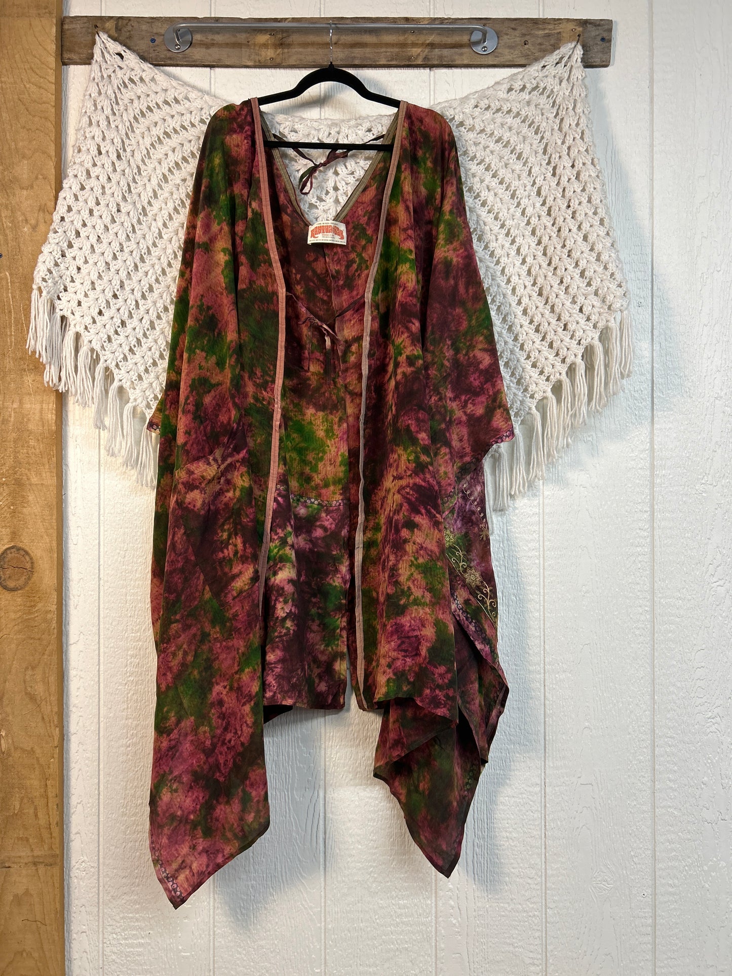 Crepe Sari Orchid Kimono 0626 201