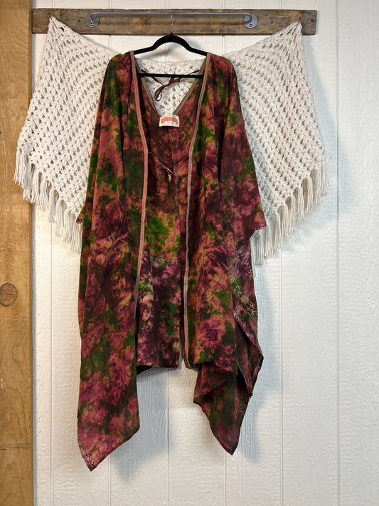 Crepe Sari Orchid Kimono 0626 201