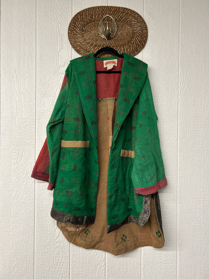 Fine Kantha Drifter Coat 1125 030