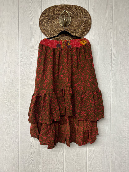 Crepe Sari Dahlia Skirt 1026 090