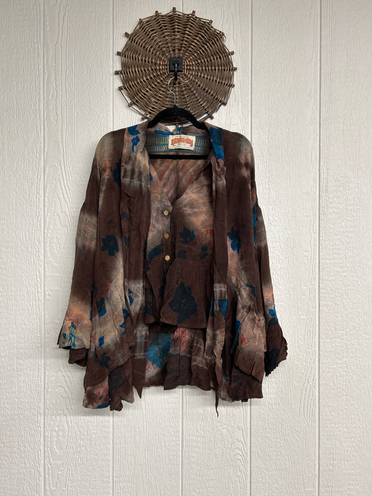 Crepe Sari Wild Rose Top 1026 137