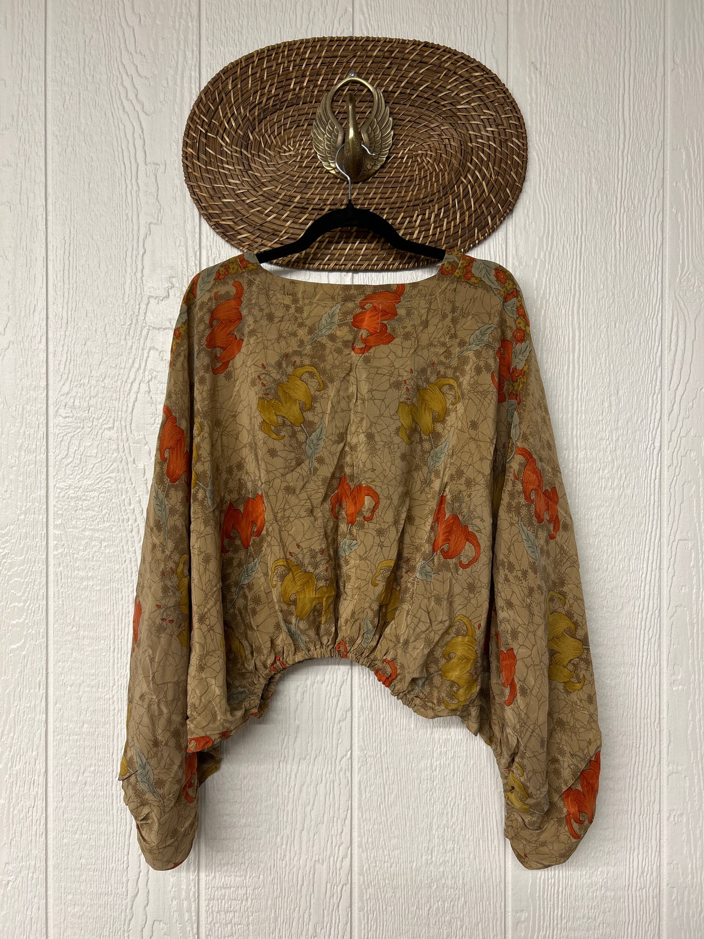 Crepe Sari Luna Crop Top 0526 011