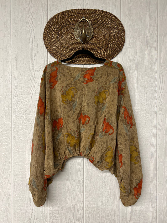 Crepe Sari Luna Crop Top 0526 011