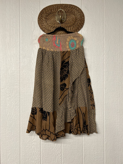 Crepe Sari Inner Peace Wrap Skirt 0626 101