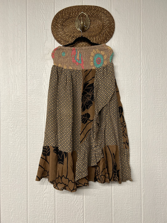 Crepe Sari Inner Peace Wrap Skirt 0626 101