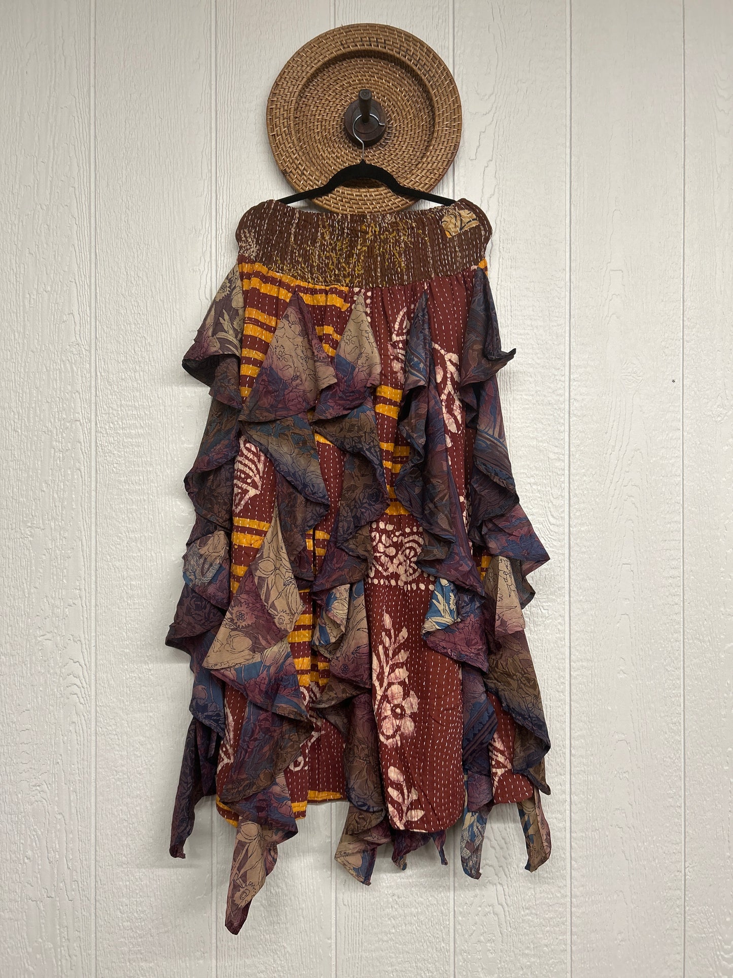 Pareo Kantha Willow Maxi Skirt 0826 082