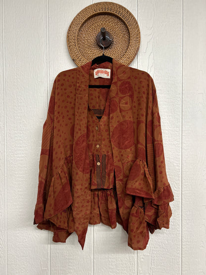 Crepe Sari Wild Rose Top 1225 028