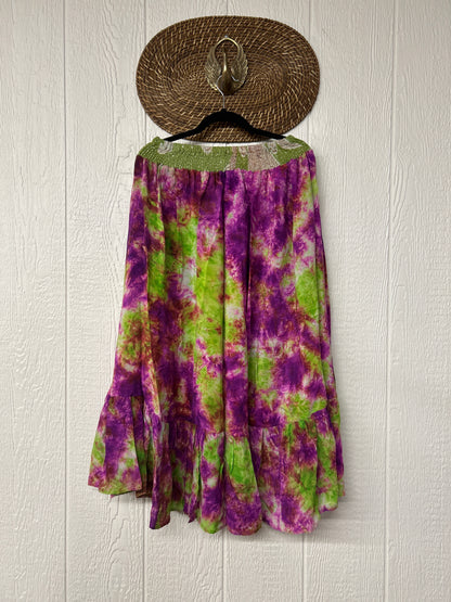 Crepe Sari Dahlia Skirt 1026 103