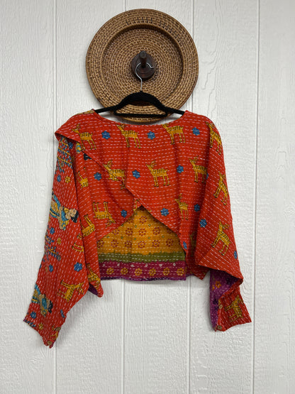 Pareo Kantha In Bloom Cropped Pullover 0326 050