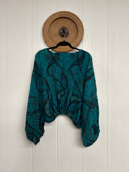 Crepe Sari Luna Crop Top 0126 030