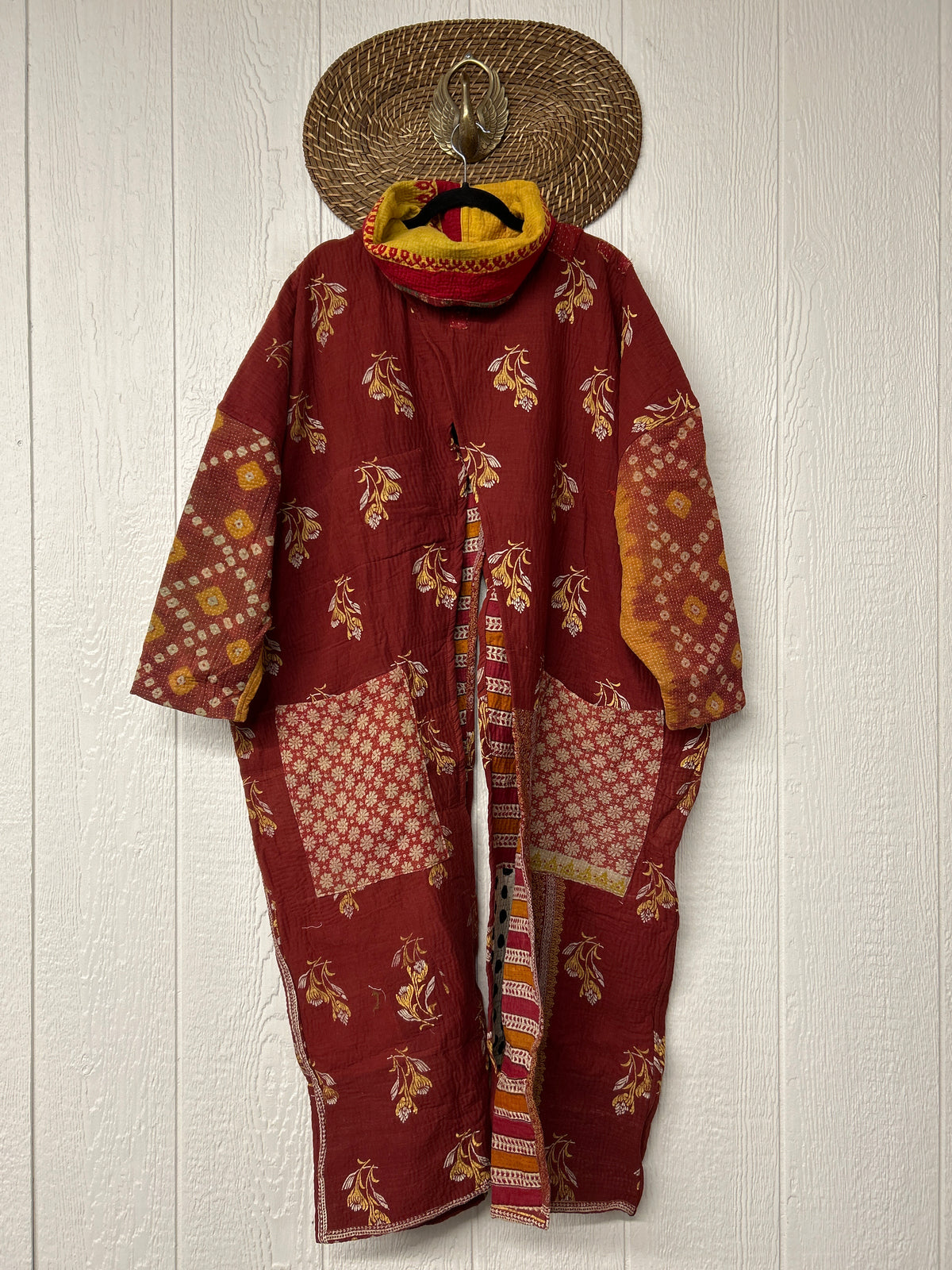 Fine Kantha Cowl Split Pullover 1026 007