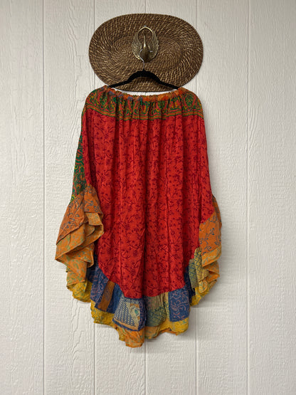 Crepe Wild Rose Skirt 1025 226