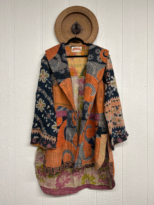 Fine Kantha Drifter Coat 1026 026