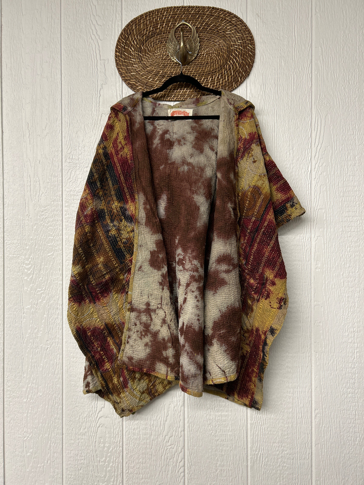Aura Edit Fine Kantha Wanderlust Poncho 1026 007