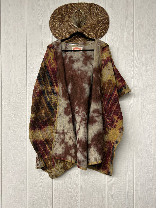 Aura Edit Fine Kantha Wanderlust Poncho 1026 007