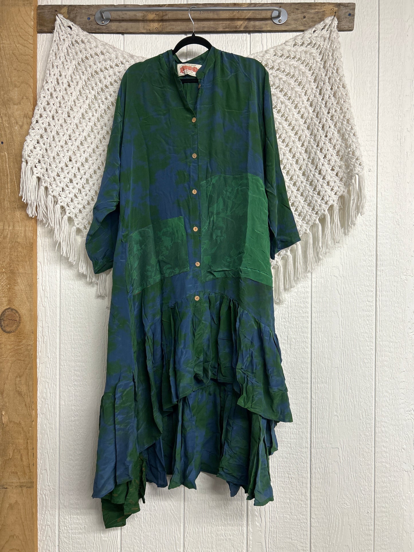 Crepe Sari Dahlia Duster Dress 0326 111