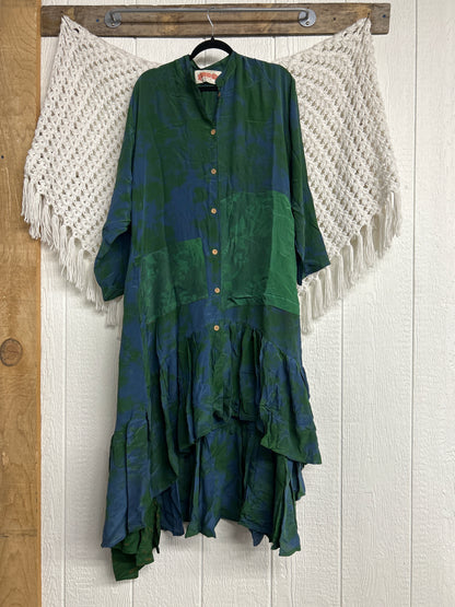 Crepe Sari Dahlia Duster Dress 0326 111