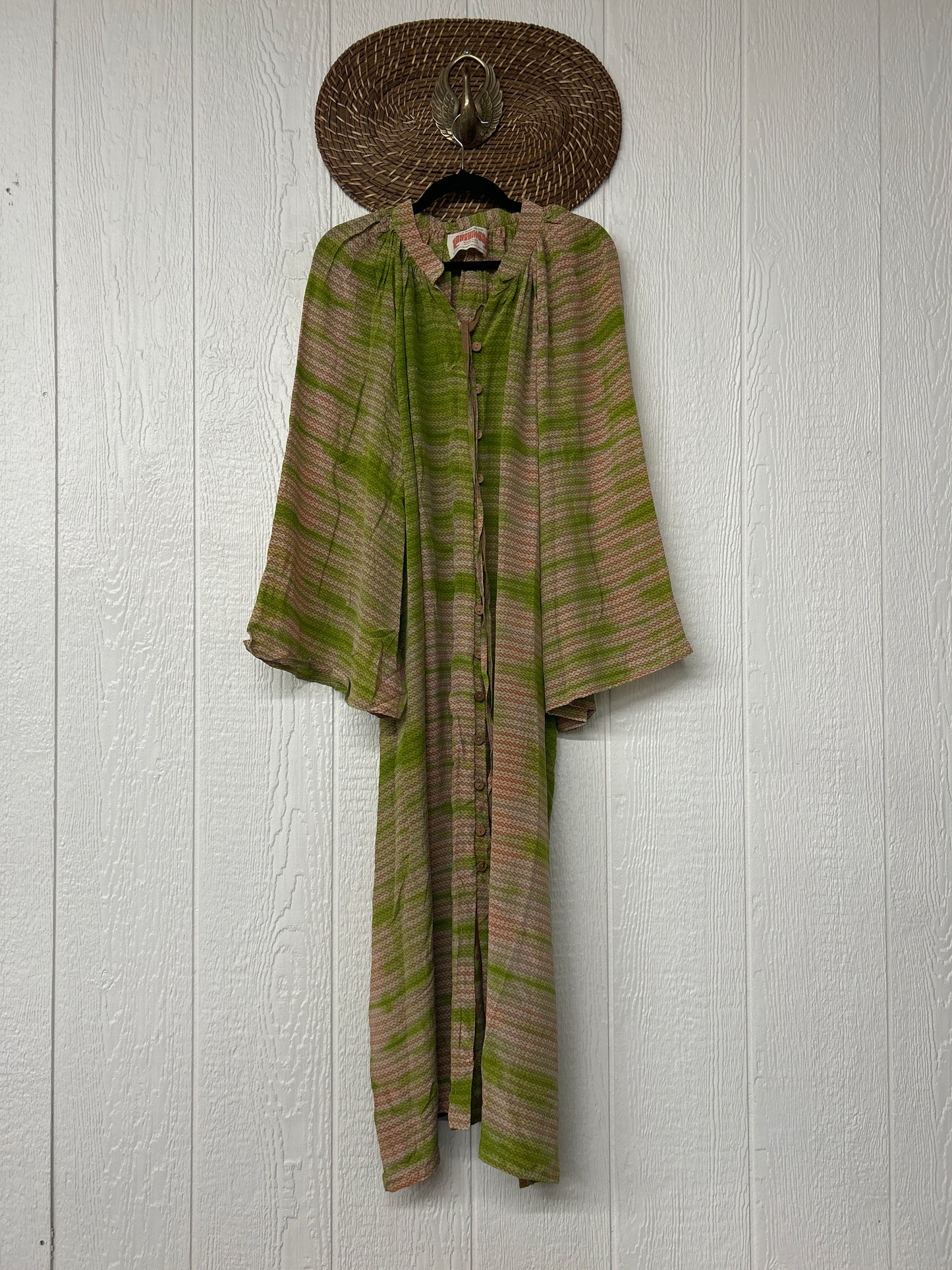 Crepe Sari Woodstock Duster Dress 0226 068