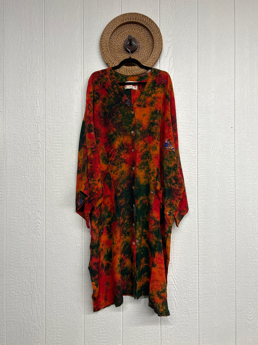 Crepe Sari Gaia Duster Dress 0426 105