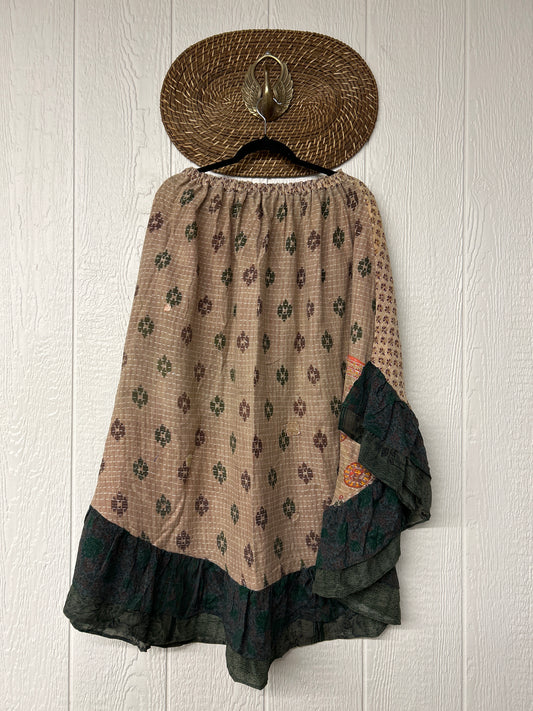 Pareo Kantha Wild Rose Skirt 0426 091